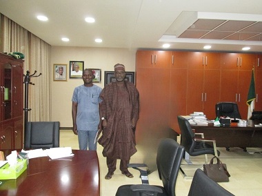 Mr. Clement with Mr. Suleiman Adamu,